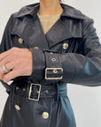 Giubbino Trench Marciano ecopelle