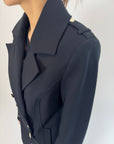 Giubbino Trench Marciano Nero o Bianco