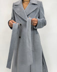 Cappotto Take Two con cintura Grigio o Nero