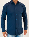 Camicia tessuto tecnico blu