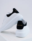 Sneakers Alexander McQueen White Black camoscio