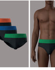 3 Slip Palm Angels colore nero con elastico colorato