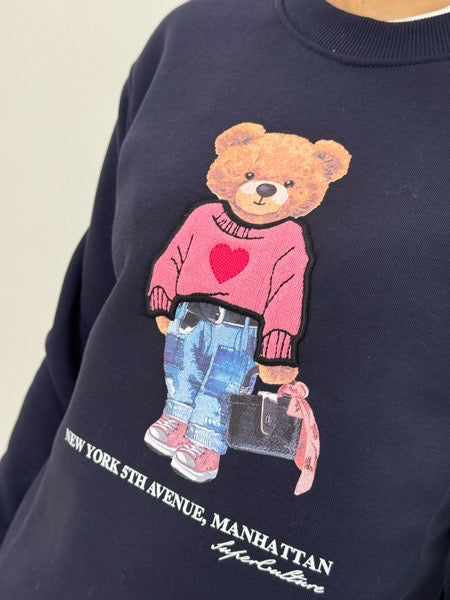 Felpa Superculture Orso 2 Colori