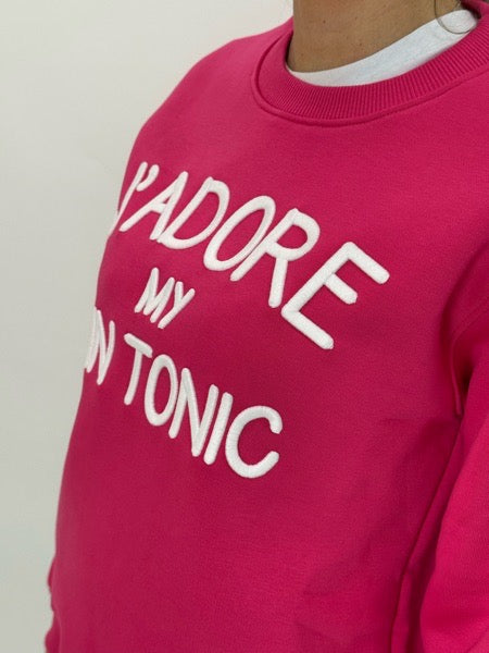 Felpa Superculture J&#39;adore my gin tonic 2 colori