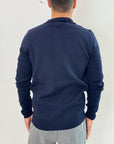 Cardigan Griffai con colletto e taschini 2 colori