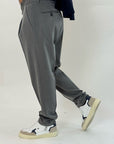 Pantaloni OverD grigio con pence