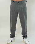 Pantaloni OverD grigio con pence