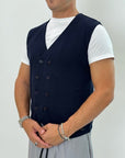 Gilet Griffai doppiopetto Blu