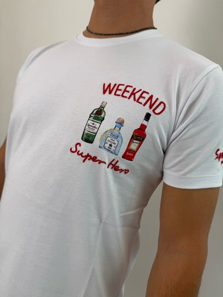 T-shirt Superculture Weekend super hero 3 Colori