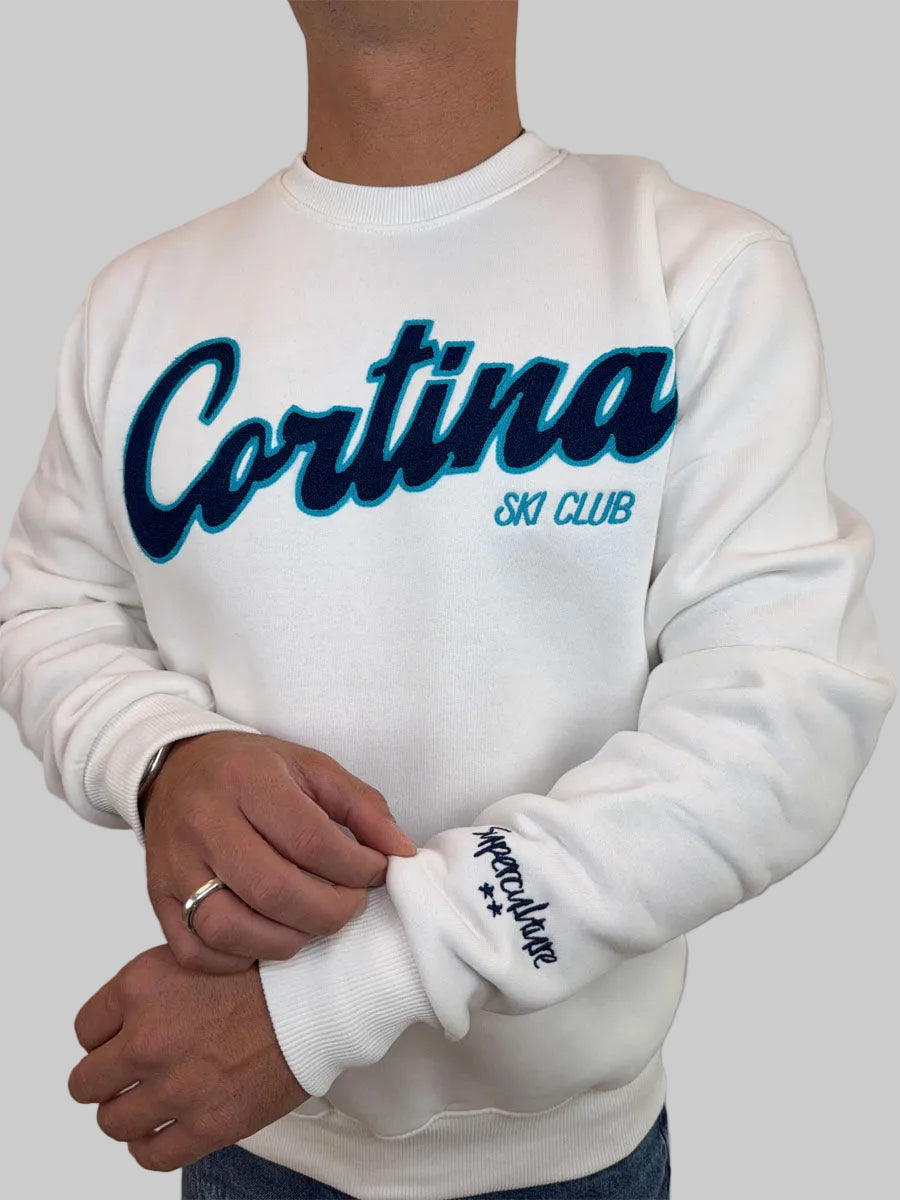 Felpa Superculture Clothing Cortina Bianca o Blu