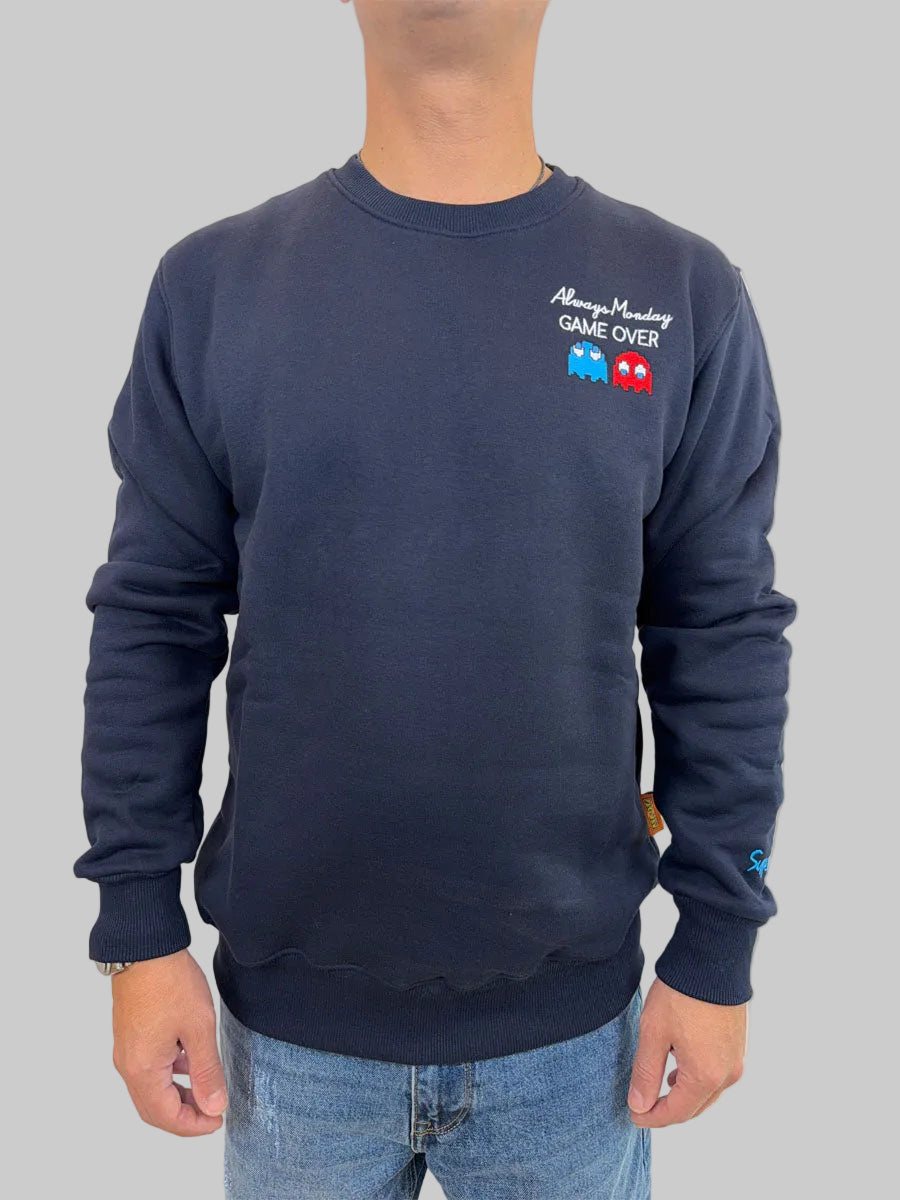 Felpa Superculture Clothing Pack Man Blu