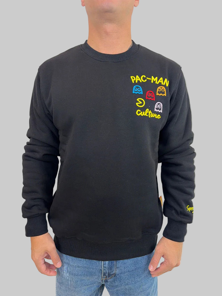 Felpa Superculture Clothing Pack Man Nero