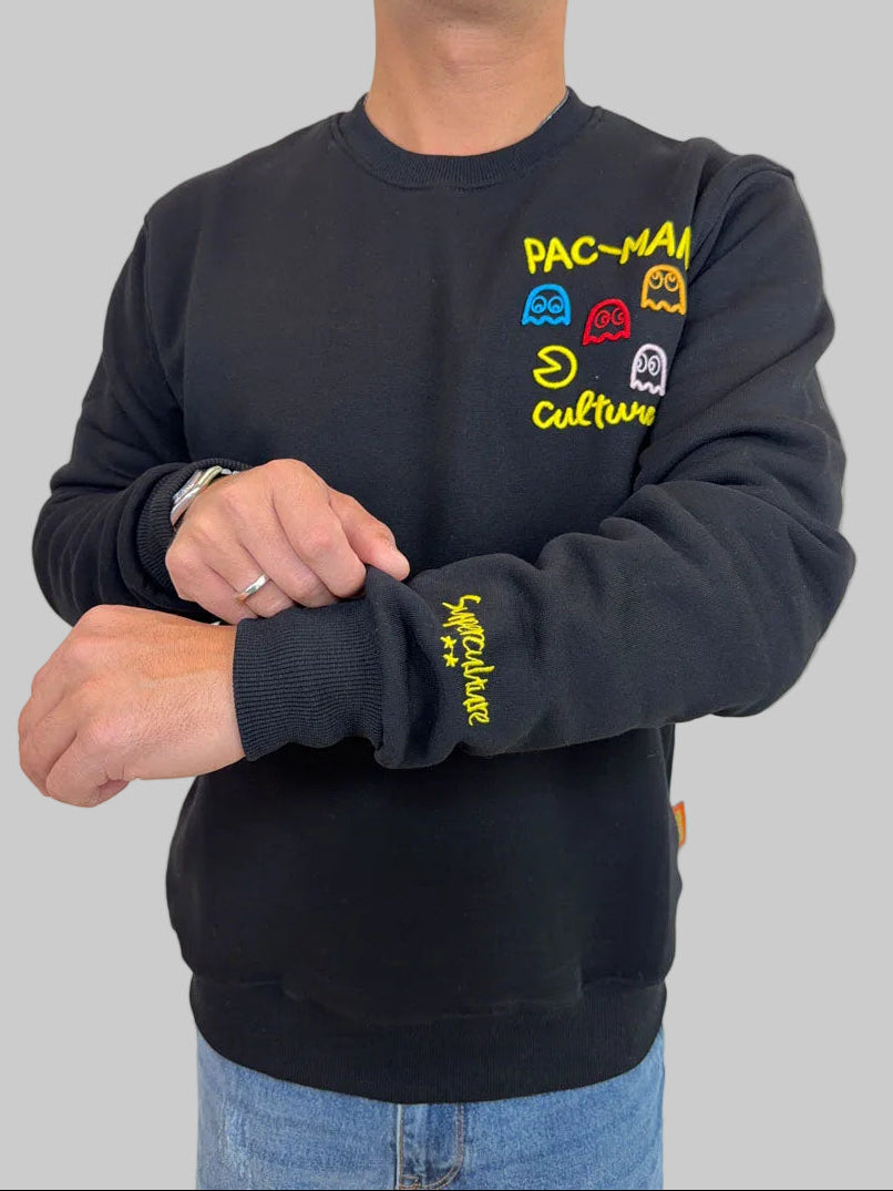 Felpa Superculture Clothing Pack Man Nero