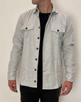 Camicia Overshirt Vintage Grigio perla