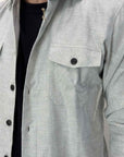 Camicia Overshirt Vintage Grigio perla