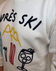 Felpa Superculture Clothing Après Ski blu o bianco