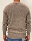 Pullover Griffai misto Cashmere collo a V 2 Colori