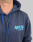 Felpa Superculture Clothing Après Ski blu o marrone con cappuccio