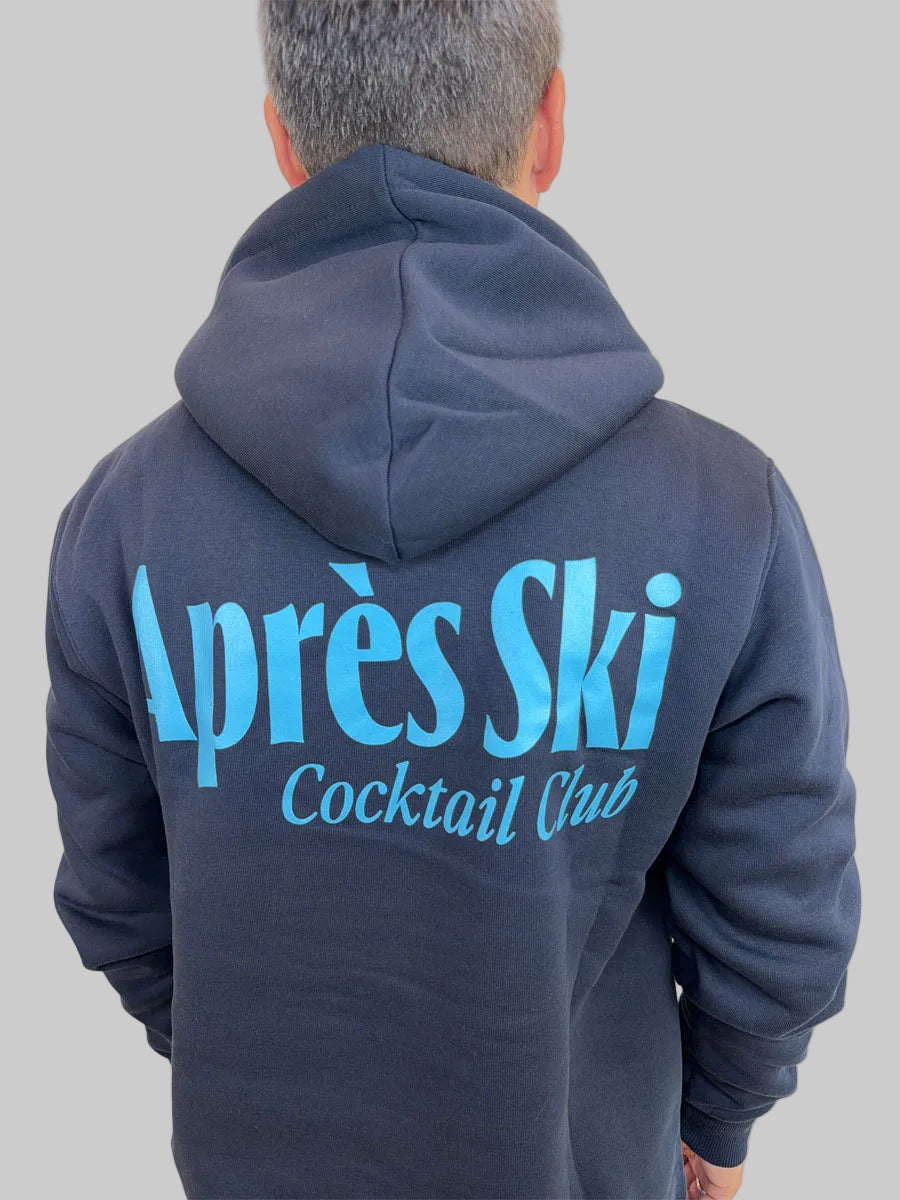 Felpa Superculture Clothing Après Ski blu o marrone con cappuccio