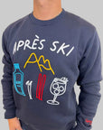 Felpa Superculture Clothing Après Ski blu o bianco