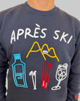 Felpa Superculture Clothing Après Ski blu o bianco
