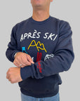 Felpa Superculture Clothing Après Ski blu o bianco