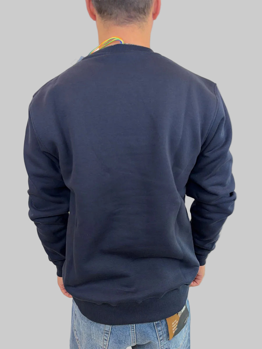 Felpa Superculture Clothing Après Ski Colore Blu