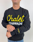 Felpa Superculture Clothing Chalèt e Champagne verde o nero