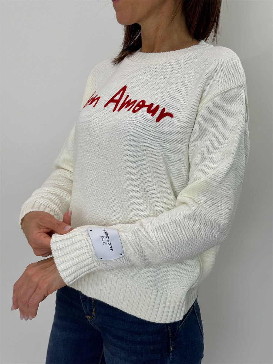 Pullover Superculture Mon Amour 2 Colori