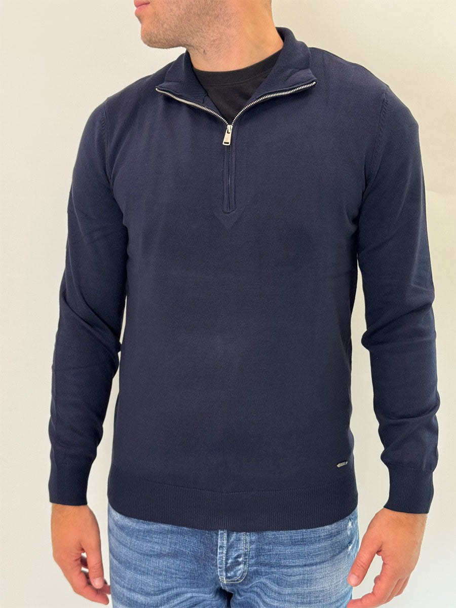 Pullover Gianni Lupo mezza zip 2 colori
