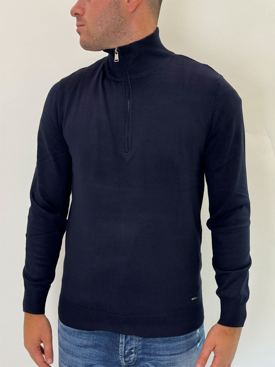 Pullover Gianni Lupo mezza zip 2 colori
