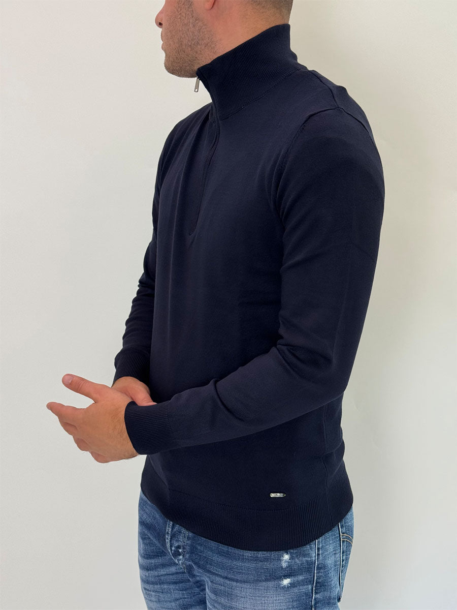 Pullover Gianni Lupo mezza zip 2 colori