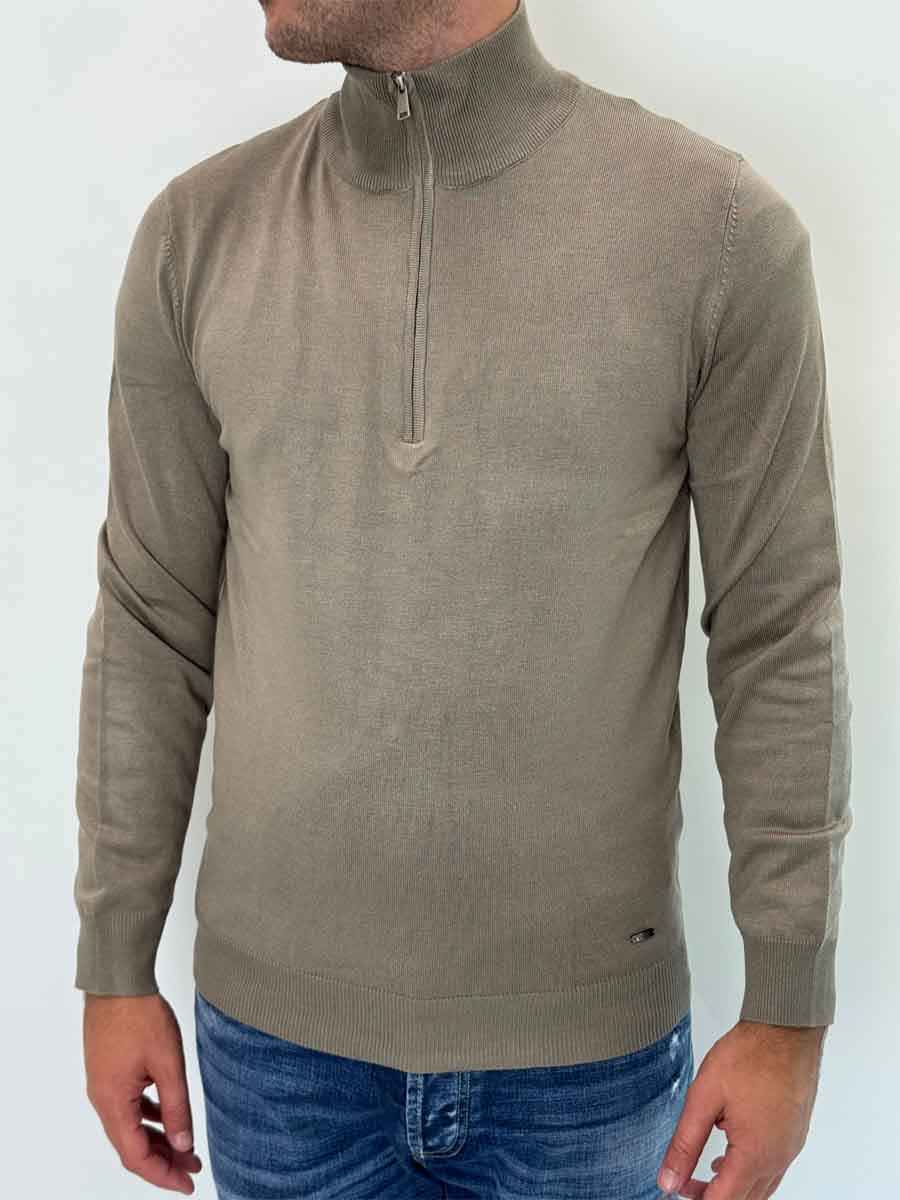 Pullover Gianni Lupo mezza zip 2 colori