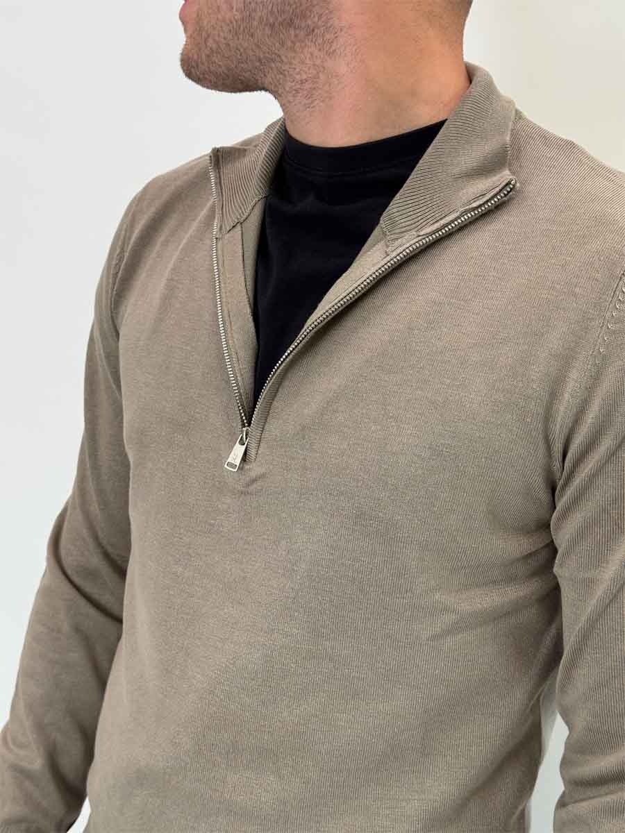 Pullover Gianni Lupo mezza zip 2 colori