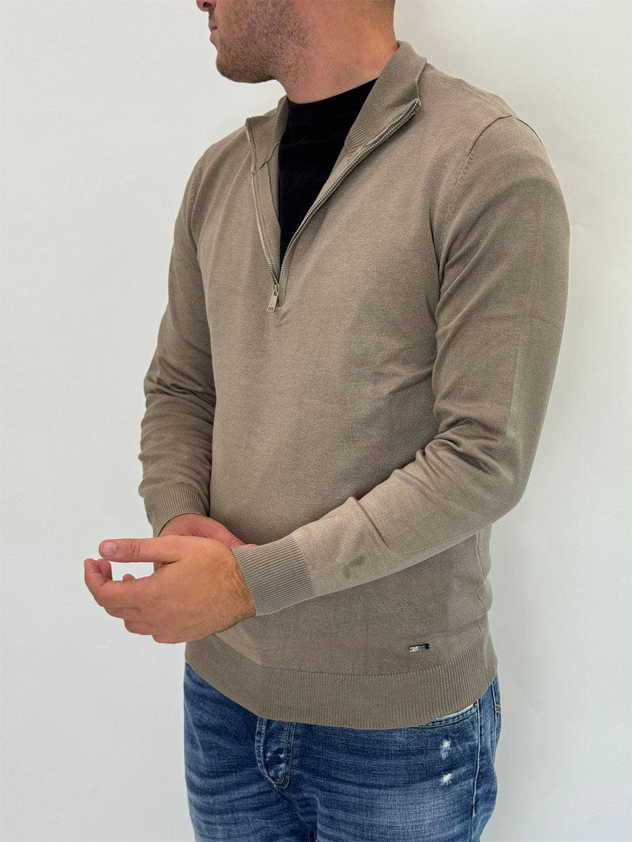 Pullover Gianni Lupo mezza zip 2 colori