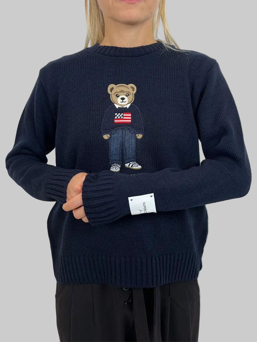 Pullover Superculture Clothing Orso in 3 colori a scelta