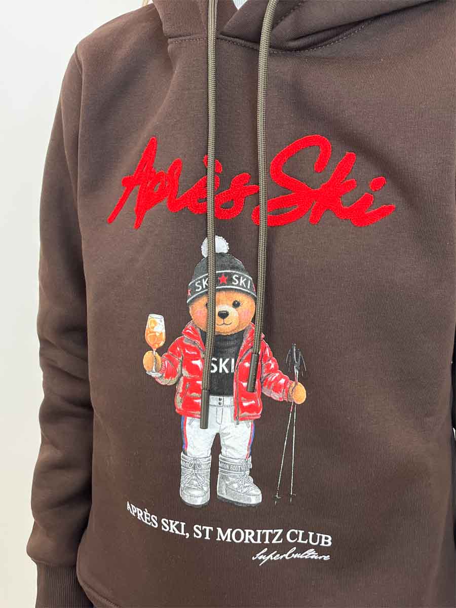 Felpa Superculture Clothing Après Ski Orso in 4 colori a scelta