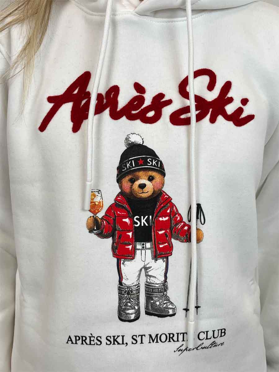 Felpa Superculture Clothing Après Ski Orso in 4 colori a scelta