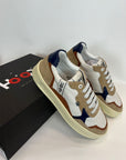 Sneaker Ho'op White Blu Brown