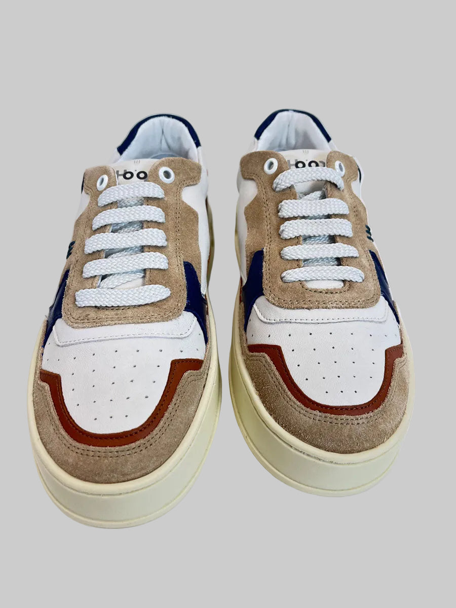 Sneaker Ho'op White Blu Brown