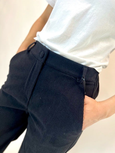 Pantaloni Griffai velluto a coste con elastico sul retro 2 colori