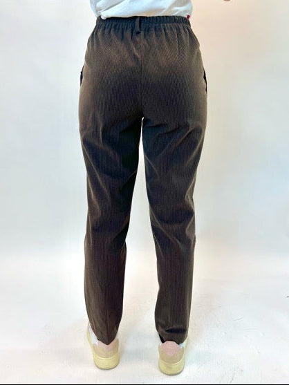 Pantaloni Griffai a coste con elastico sul retro 2 colori