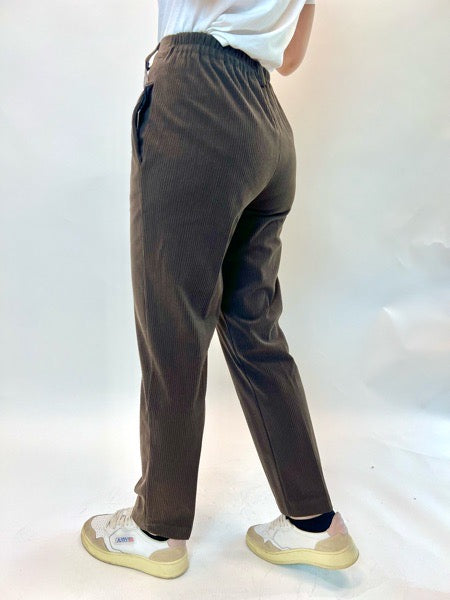 Pantaloni Griffai a coste con elastico sul retro 2 colori