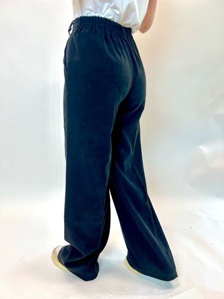 Pantaloni Griffai velluto con elastico sul retro 2 colori