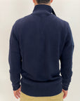 Pullover Gianni Lupo 4 Bottoni Nero Blu