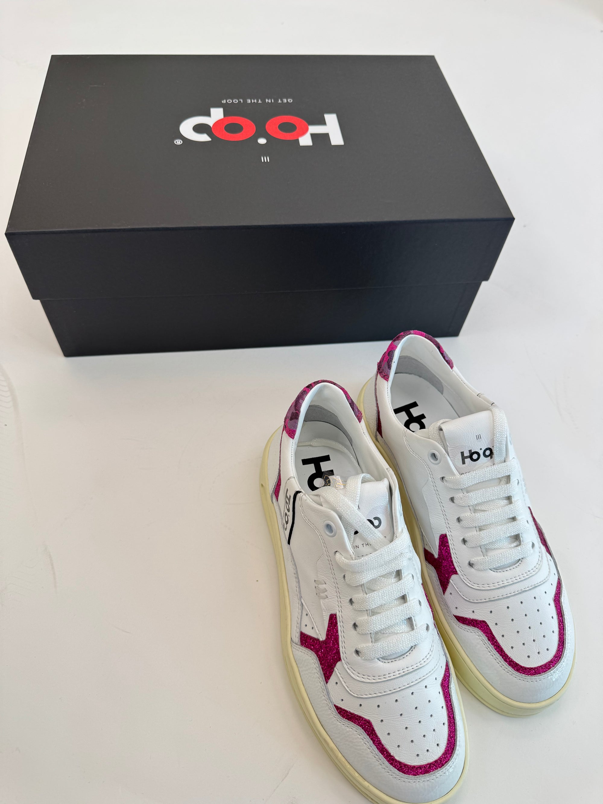 Sneaker Ho&#39;op White Fucsia