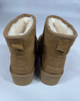 Stivale Ugg Classic mini con plateau cammello