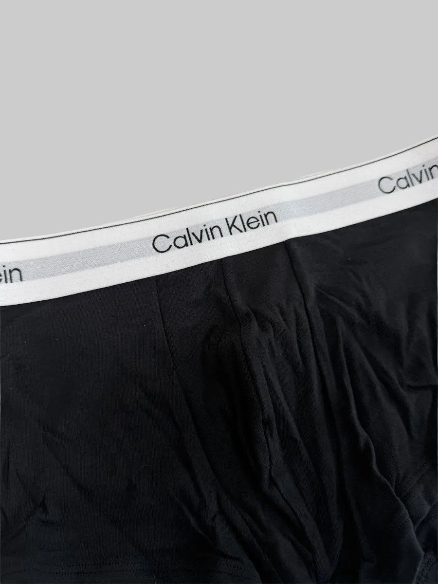 3 Boxer Calvin Klein Nero elastico Bianco
