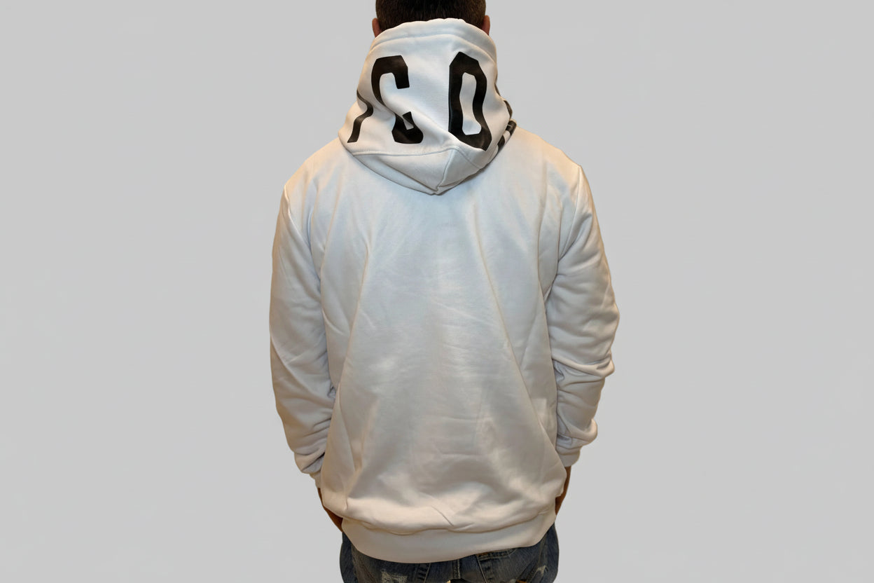 Felpa Icon cappuccio con logo bianco o nero