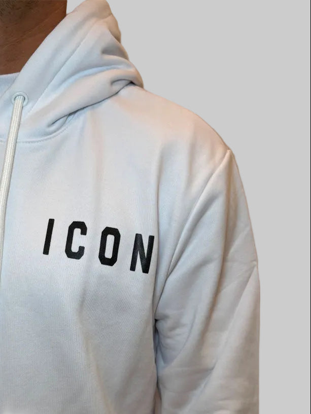 Felpa Icon cappuccio con logo bianco o nero